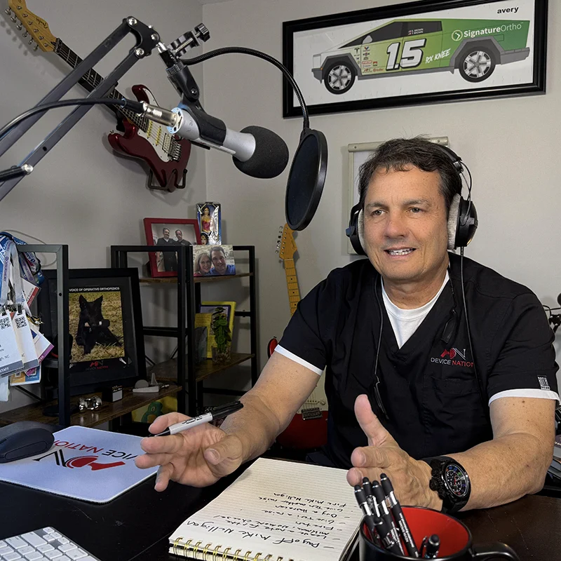 Kevin Brown doing the Device Nation Podcast Photo